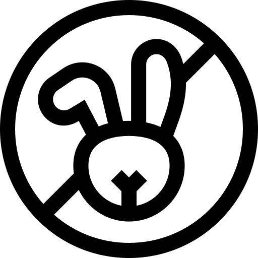 Cruelty free vegan forbidden testing icon