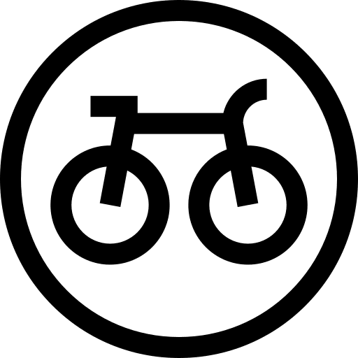 Bike transport exercise bicycle icon