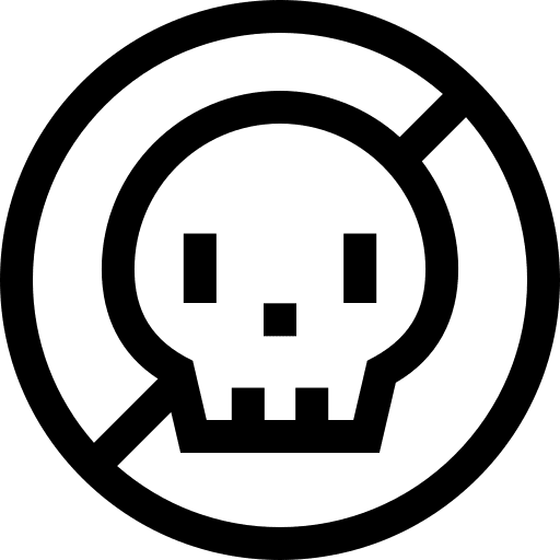 Non toxic no toxic contamination prohibition icon