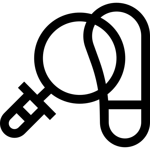 Investigation footprint investigation miscellaneous icon