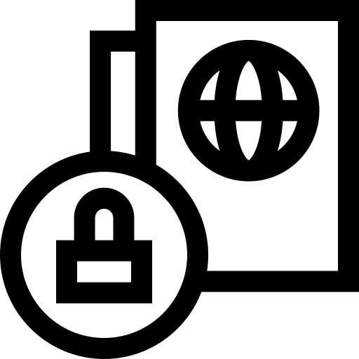 Passport passport confiscate identity icon