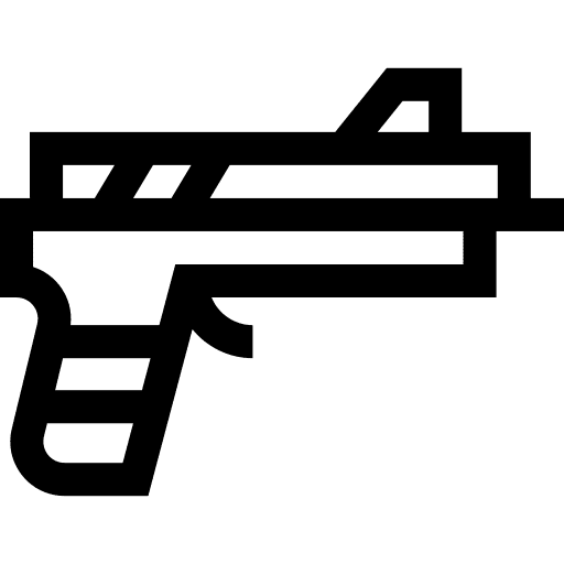 Gun firearm gun crime icon