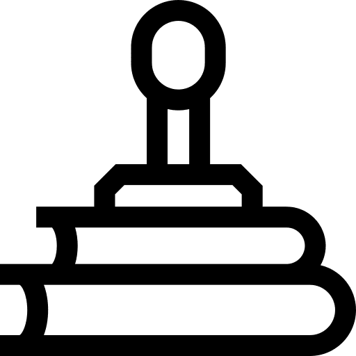 Stamp book books gavel icon