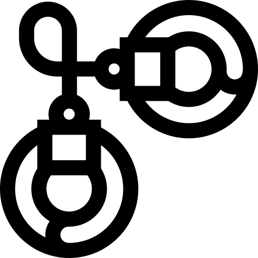 Handcuffs jail arrest handcuffs icon