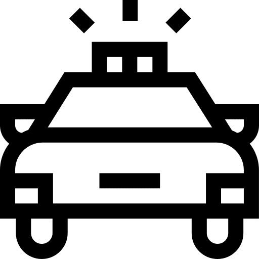 Police car police car vehicle security icon