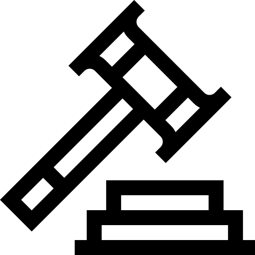 Verdict bid auction judge icon