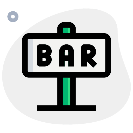 Signboard signaling bar signboard icon