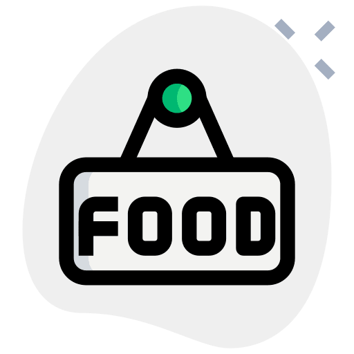 Food signboard food signal icon
