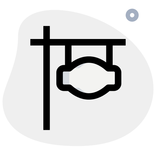 Signage shop hanging sign icon