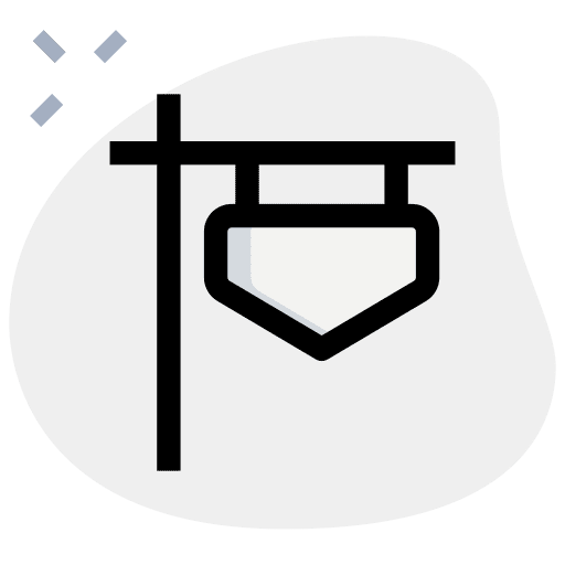 Signage signal signboard shop icon
