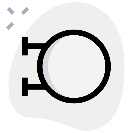 Signage signaling circle signage icon