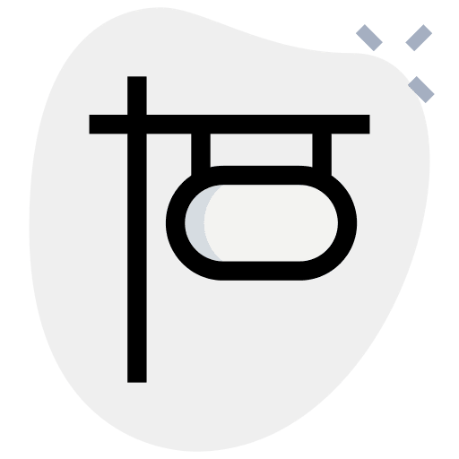 Signage signaling shop hanging icon