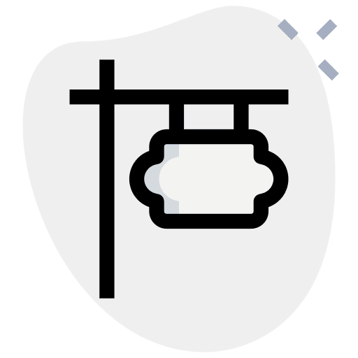 Signage signaling shop signage icon