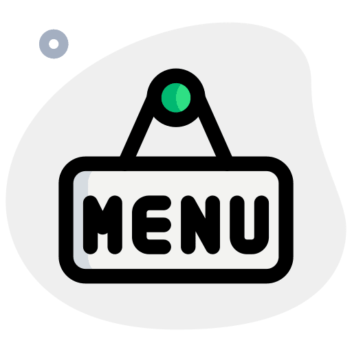 Menu menu signage sign icon