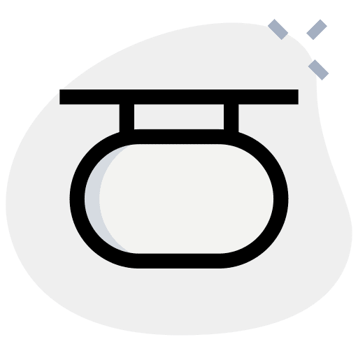 Signal hanging sign signage icon