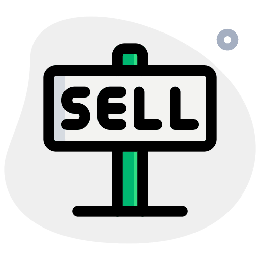 Sell sign signal sell icon