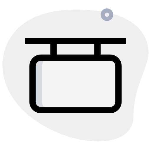 Signboard shop signaling signboard icon