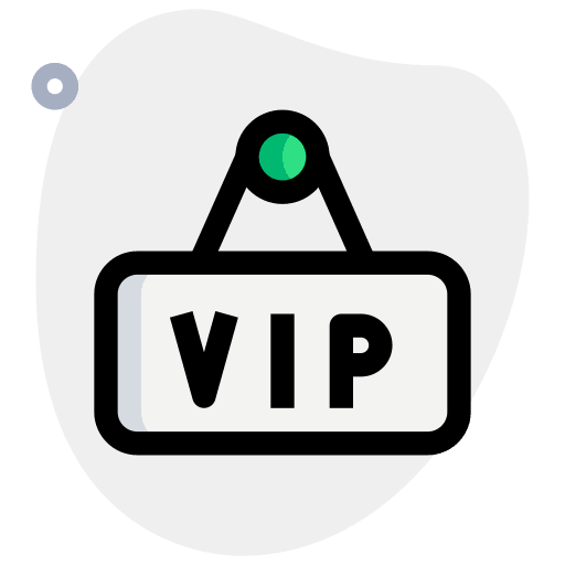 Vip signboard signaling vip icon