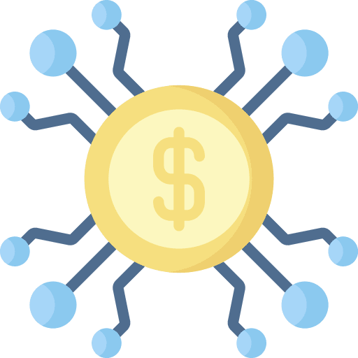 Currency dollar business and finance coin icon
