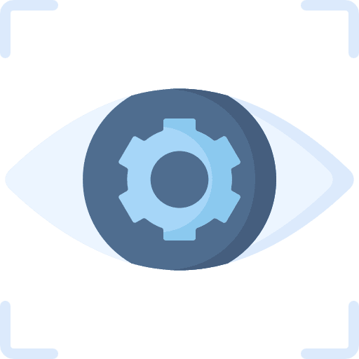 Bionic eye electronics future robotics icon