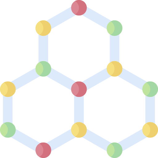 Nanotechnology network nanotechnology electronics icon