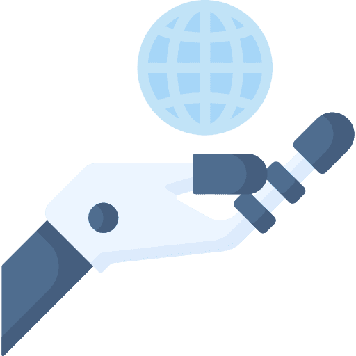 Technology robotic network electronics icon