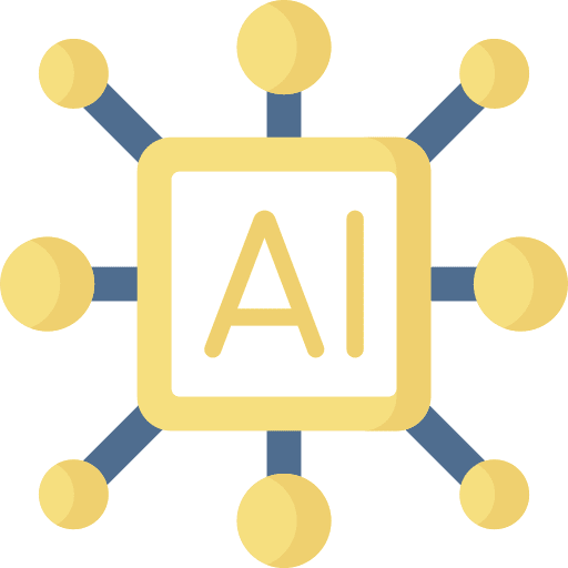 Artificial intelligence artificial intelligence robotics chip icon