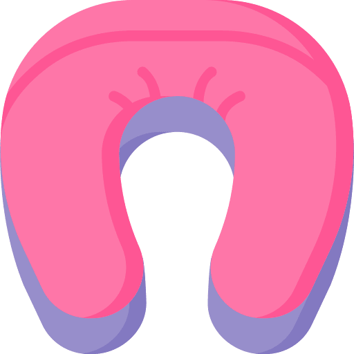 Neck pillow confort comfortable relax icon