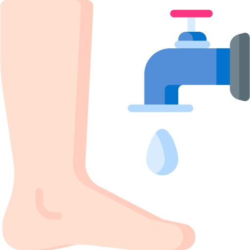 Wash feet wellness wash feet foot icon