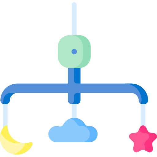 Hanging toys childhood child kid and baby icon