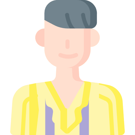 Man caucasian avatar sleeping icon