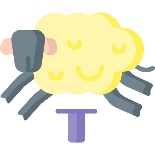 Sheep night animals dream icon