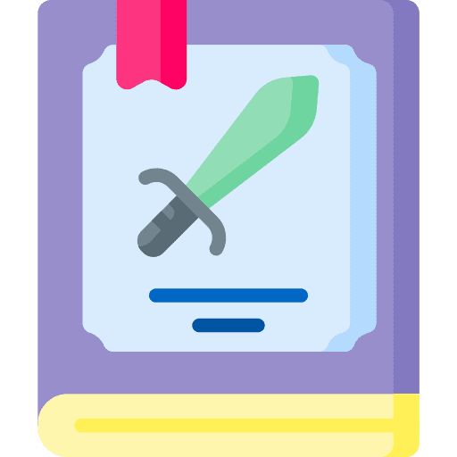 Book sword book medieval icon