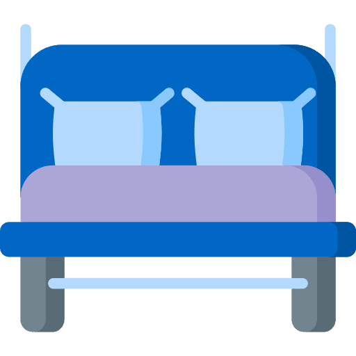 Double bed house things furniture furniture and household icon