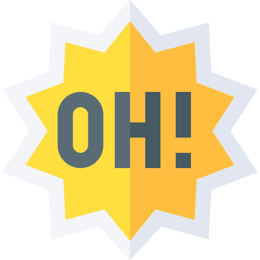 Oh boom communications onomatopoeia icon