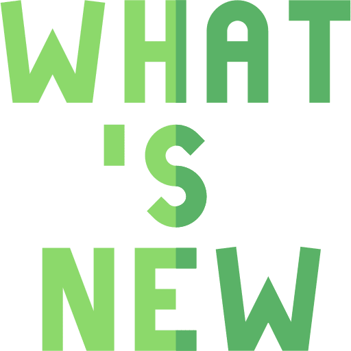 Whats new communications greetings words icon