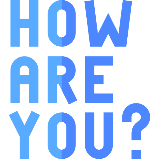 How are you message communications text icon