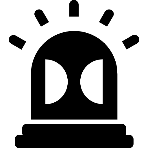 Alarm alert emergency danger icon