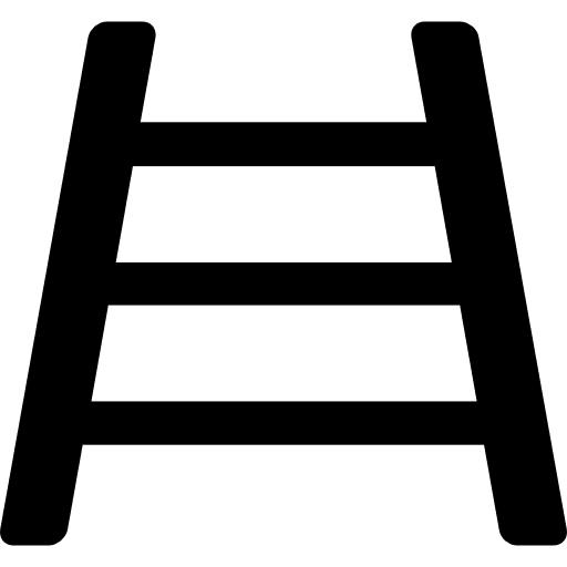 Ladder rungs climb climbing icon