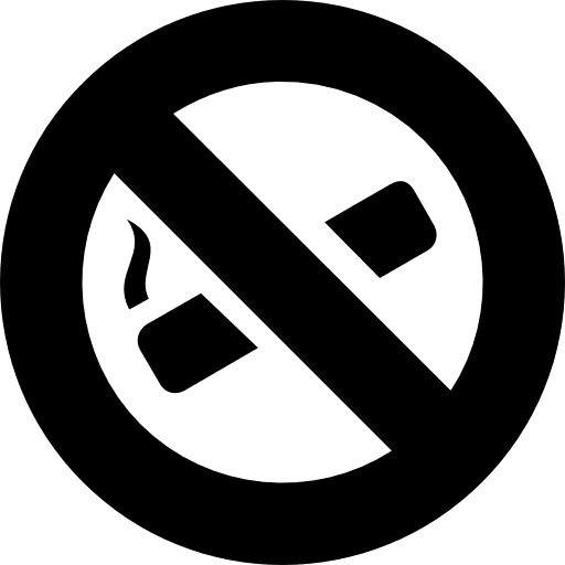 No smoking smoke forbidden maps and flags icon