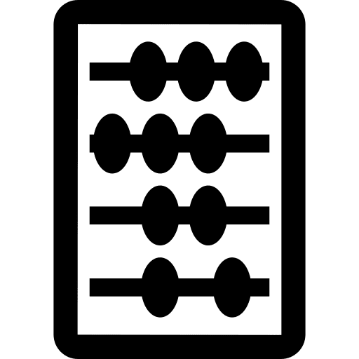 Mathematics count counting maths icon