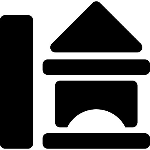 Game constructions rectangle shapes icon