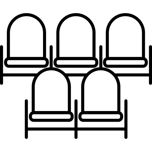 Cinema theatre furniture theater icon