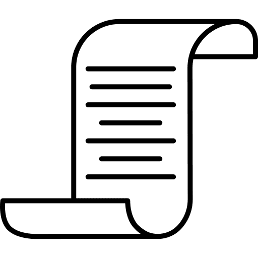 Medieval ancient education text lines icon