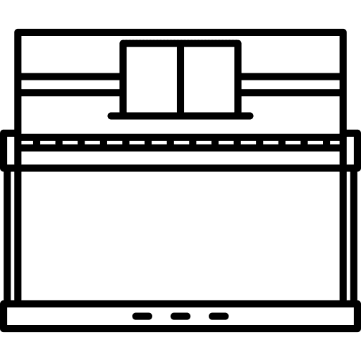 Musical music keys keyboard icon