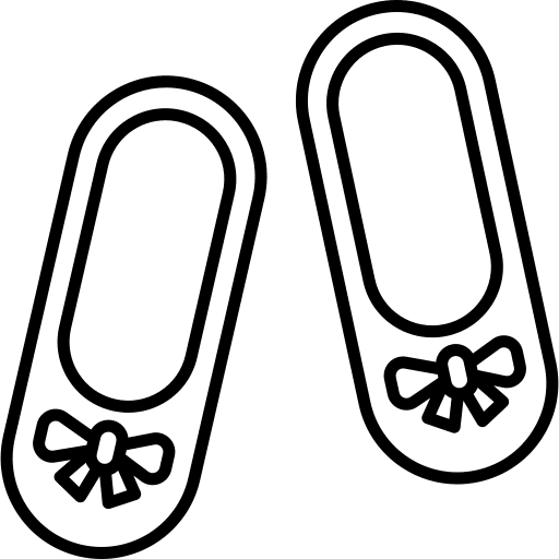 Ribbon fashion shoes footwear icon