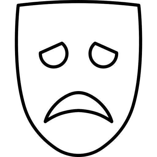 Theater theatre theater masks icon