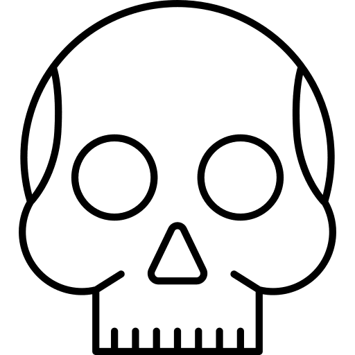 Medicine theater skeleton medicine icon