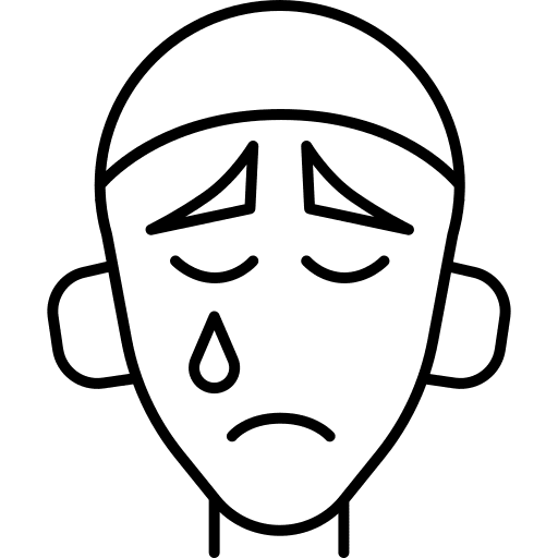 Pierrot people clown sadness icon