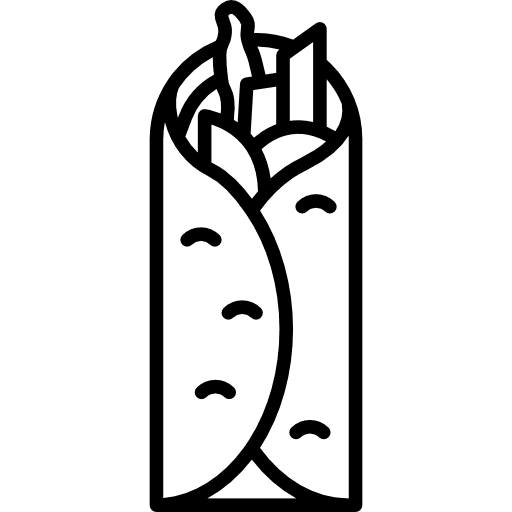 Fajita mexico corn food icon